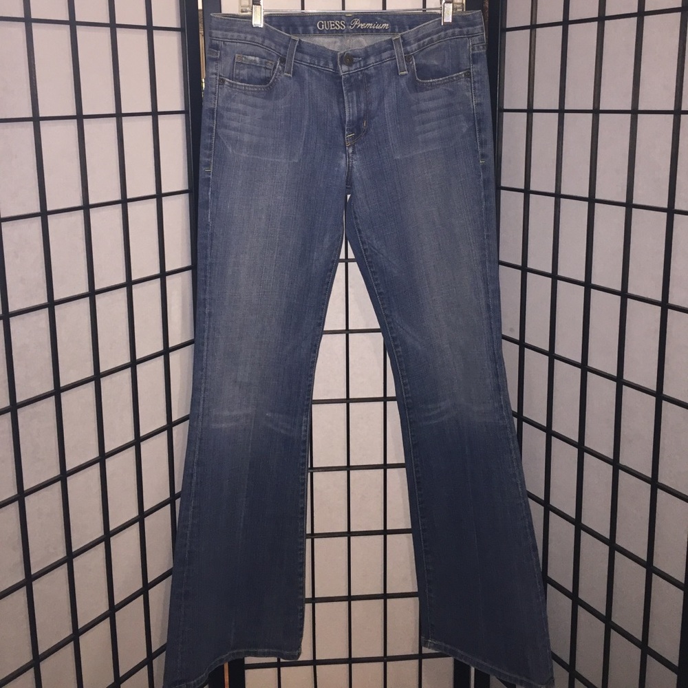 Guess Premium Jeans Stretch Ultra Flare Size 32